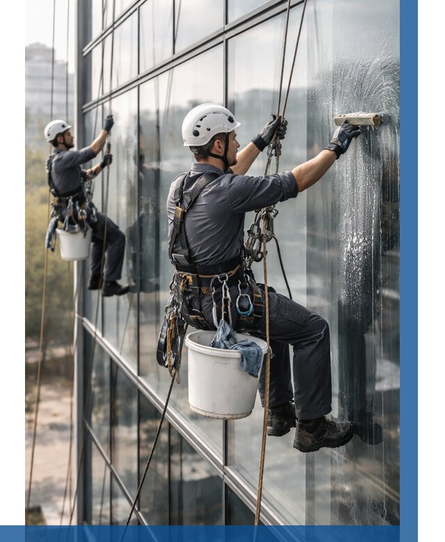 Мойка сплошного остекления в Медногорске, заказать от 305 р.| ВЫСОТНИК-Мдн