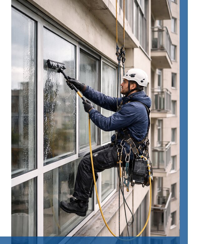 Мойка балконного остекления в Медногорске от 3560 р. | ВЫСОТНИК-Мдн