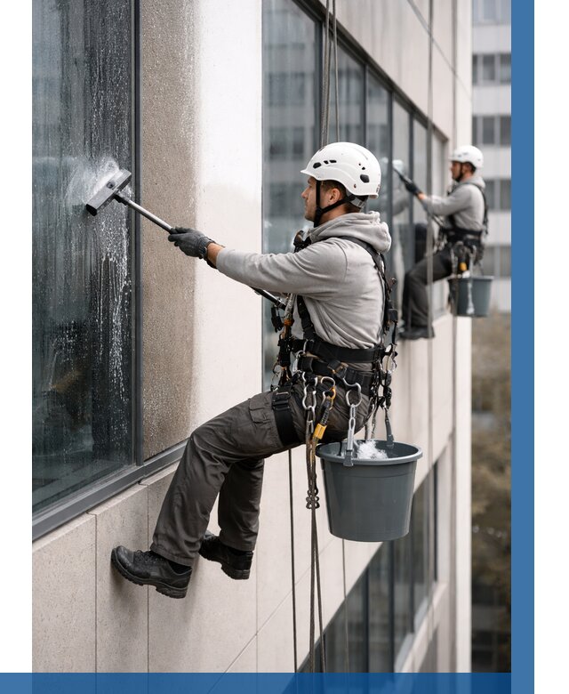 Мойка фасадов зданий в Медногорске под ключ от 356 р. | ВЫСОТНИК-Мдн