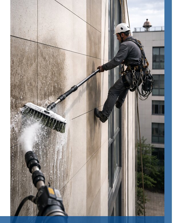 Мойка фасада из керамогранита в Медногорске от 305 р. | ВЫСОТНИК-Мдн