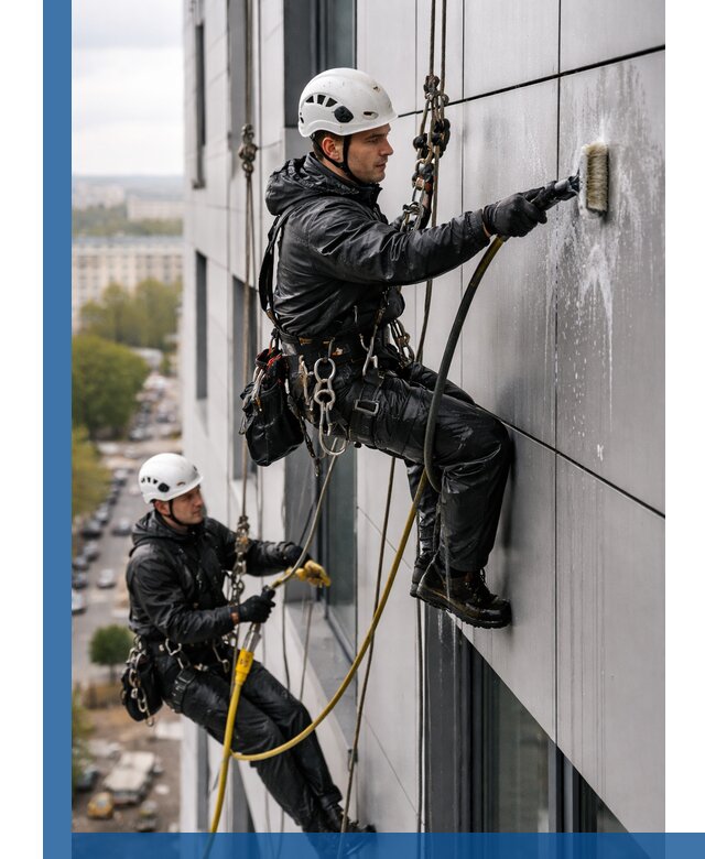 Профессиональная мойка фасада из композита в Медногорске
