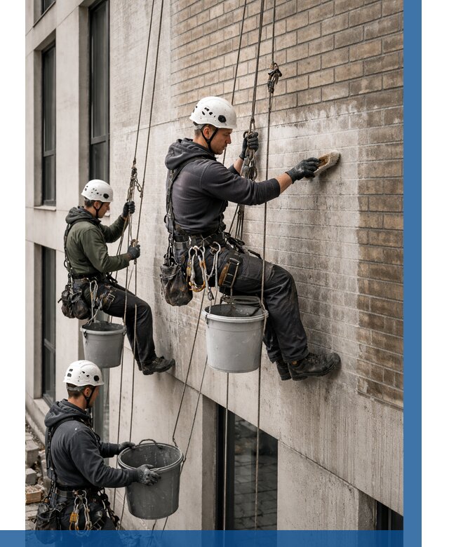 Удаление высолов с фасада в Медногорске от 254 р. | ВЫСОТНИК-Мдн