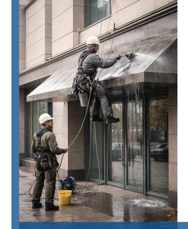 Профессиональная мойка козырьков и навесов в Медногорске