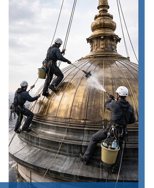 Мойка куполов и шпилей в Медногорске от 8138 р. - заказать | ВЫСОТНИК-Мдн