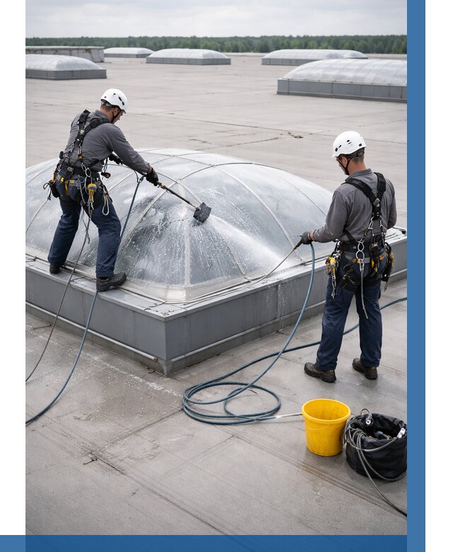 Мойка зенитных фонарей в Медногорске, заказать от 4577 р. | ВЫСОТНИК-Мдн