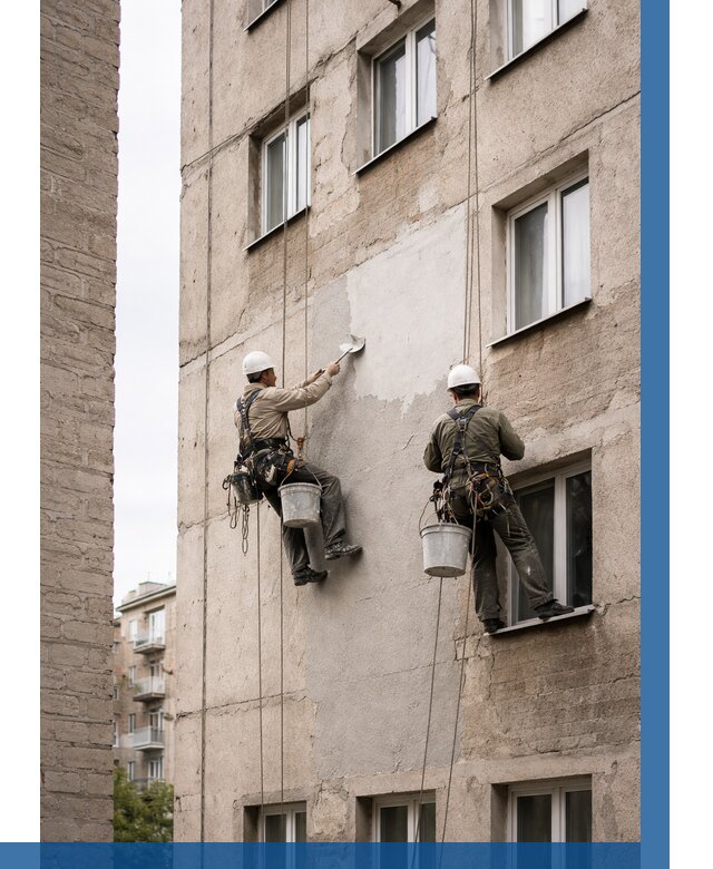 Косметический ремонт фасада в Медногорске от 1119 р. | ВЫСОТНИК-Мдн