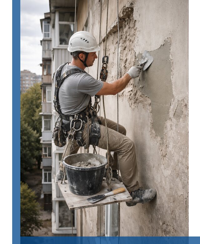 Восстановление фасадной штукатурки в Медногорске с гарантией качества