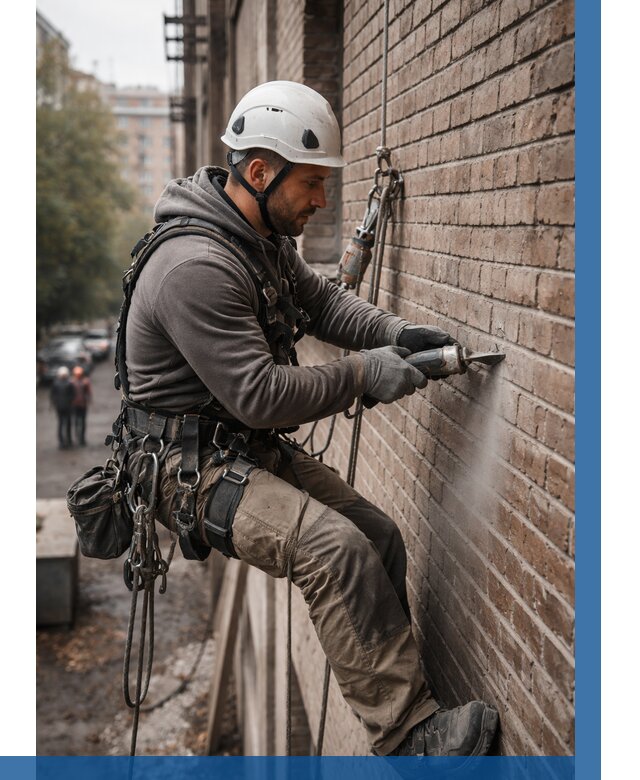 Расшивка кирпичных швов в Медногорске от 610 р. | ВЫСОТНИК-Мдн