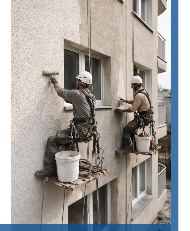 Нанесение короеда на фасад в Медногорске от 458 р. | ВЫСОТНИК-Мдн