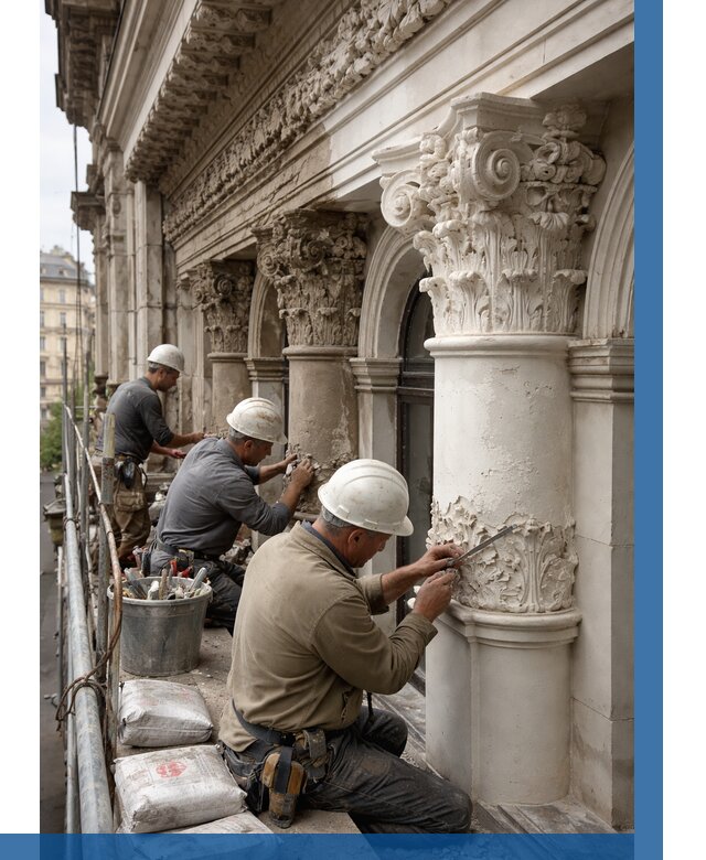 Реставрация фасадной лепнины в Медногорске от 2543 р. | ВЫСОТНИК-Мдн