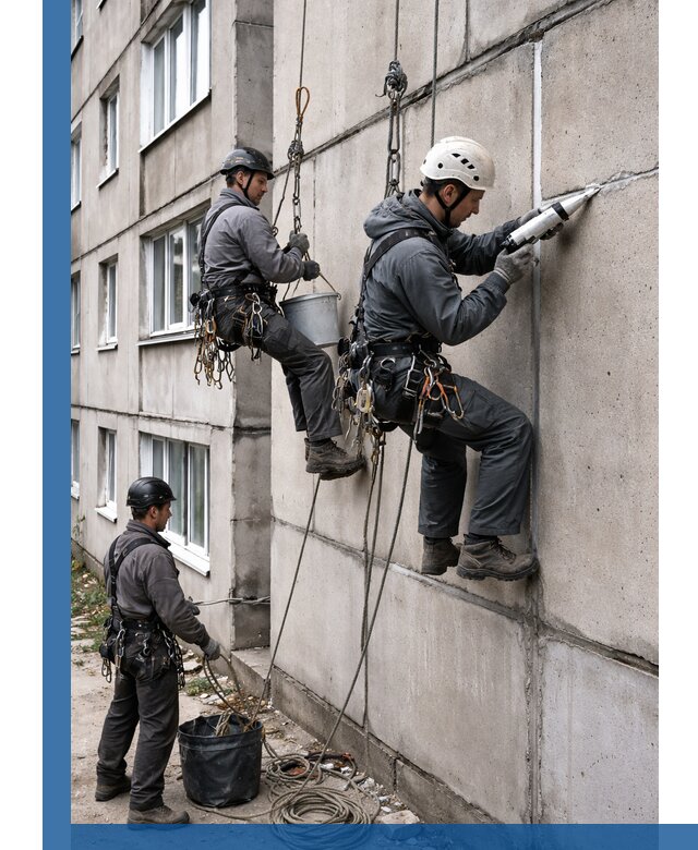 Герметизация межпанельных швов в Медногорске с гарантией герметичности