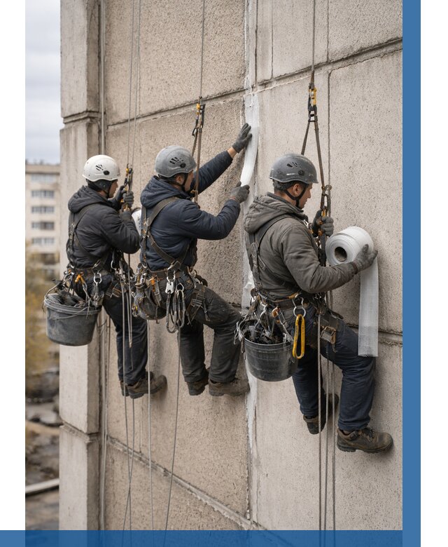 Ремонт межпанельных швов в Медногорске от 763 р. | ВЫСОТНИК-Мдн