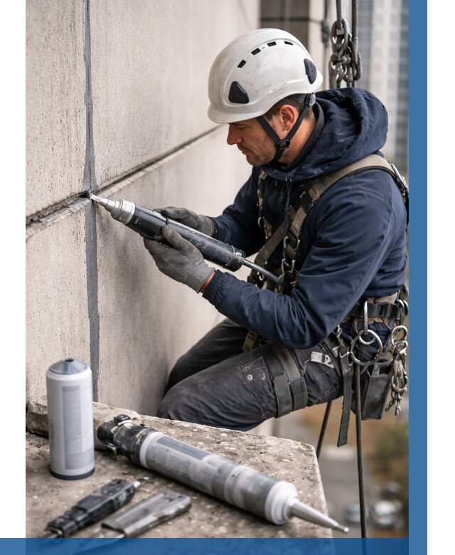 Вторичная герметизация швов в Медногорске от 458 р. | ВЫСОТНИК-Мдн