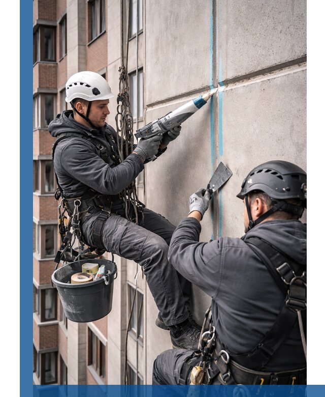 Вторичная герметизация швов фасада и кровли в Медногорске
