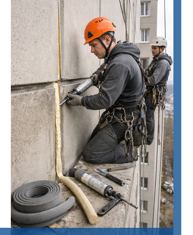 Теплый шов межпанельные швы в Медногорске от 712 р. | ВЫСОТНИК-Мдн