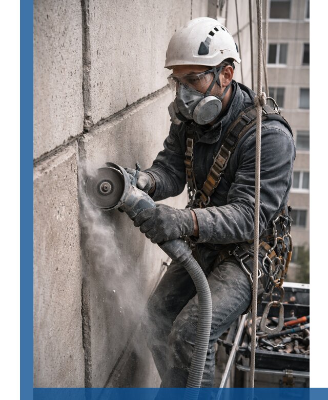 Штробление межпанельных швов в Медногорске качественно и быстро