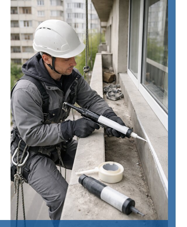 Герметизация швов лоджии в Медногорске от 4577 р. | ВЫСОТНИК-Мдн