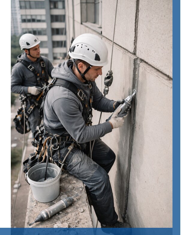 Ремонт деформационных швов здания в Медногорске от 1017 р. | ВЫСОТНИК-Мдн