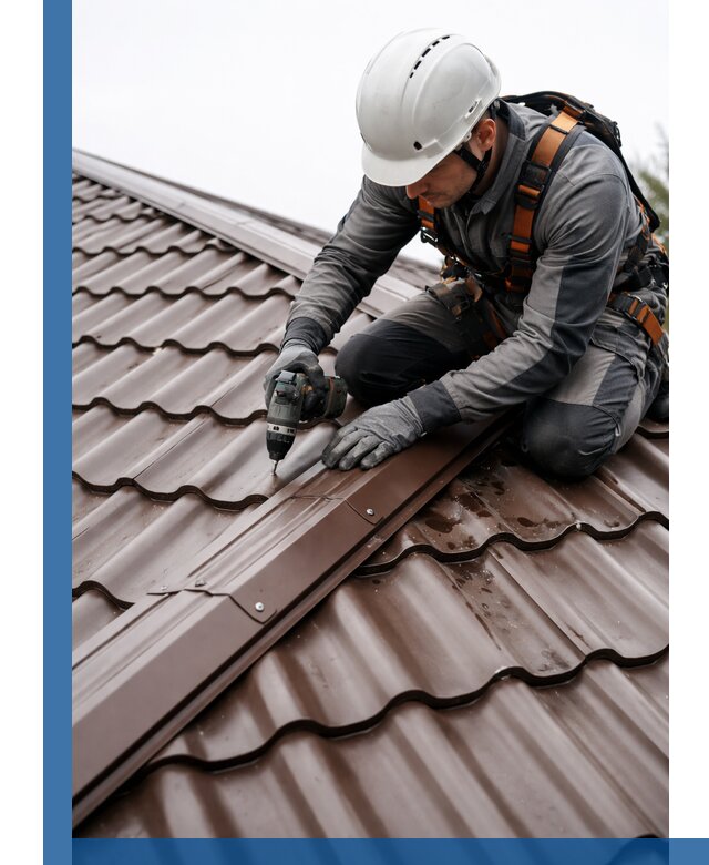 Ремонт металлочерепицы на крыше в Медногорске профессионально