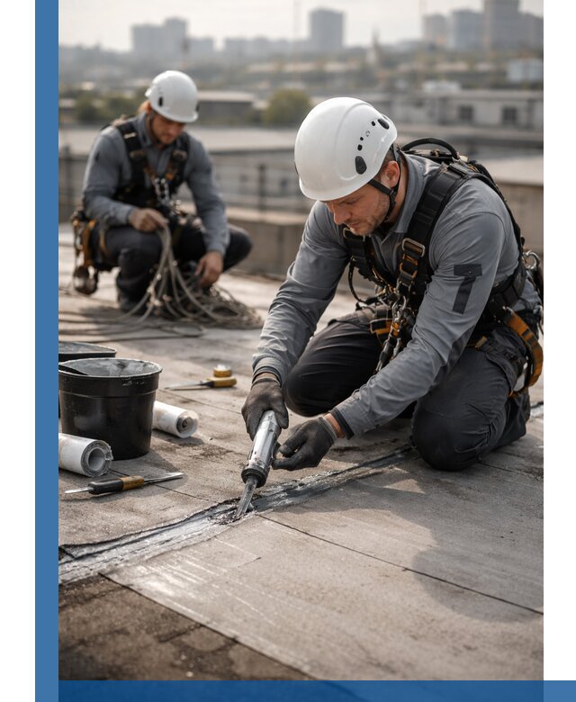 Аварийное и капитальное устранение протечек кровли в Медногорске