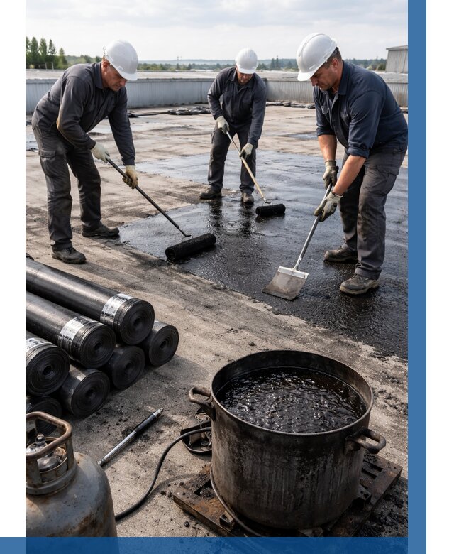 Гидроизоляция кровли мастикой в Медногорске от 610 р. | ВЫСОТНИК-Мдн