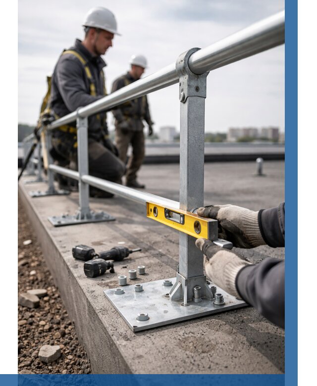 Монтаж кровельного ограждения в Медногорске от 1221 р. | ВЫСОТНИК-Мдн