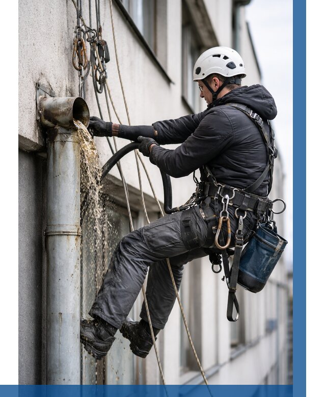 Прочистка водосточных труб в Медногорске от 3560 р. | ВЫСОТНИК-Мдн