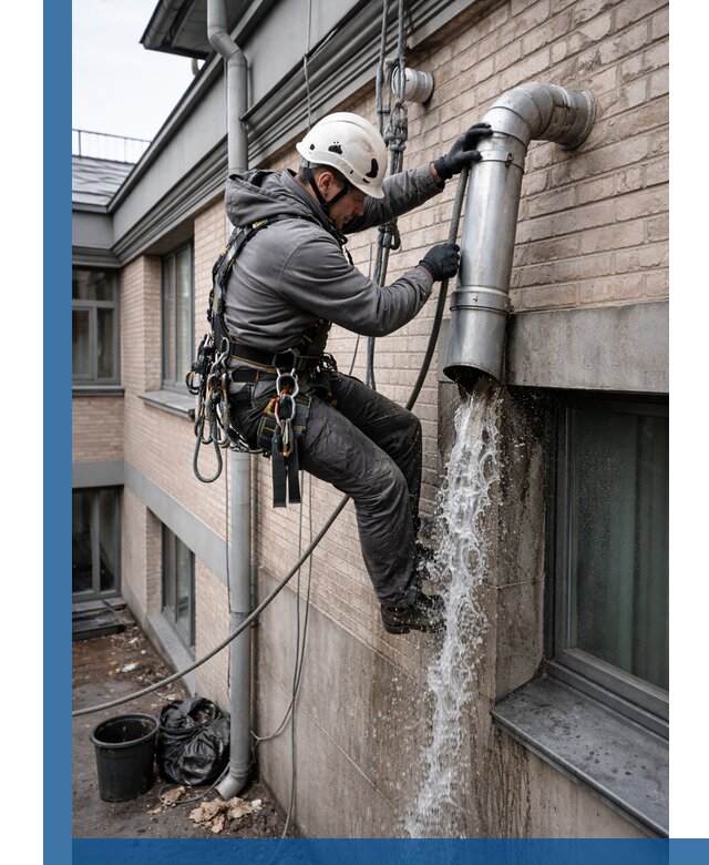 Профессиональная прочистка водосточных труб в Медногорске с гарантией