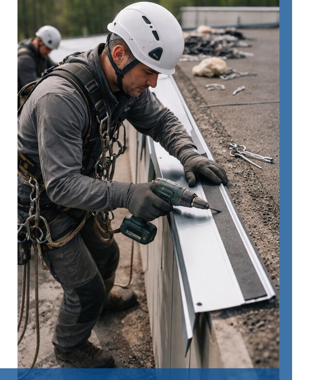 Монтаж капельника на кровле в Медногорске от 305 р. | ВЫСОТНИК-Мдн