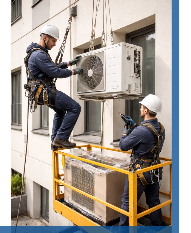 Демонтаж внешнего блока кондиционера в Медногорске от 3560 р. | ВЫСОТНИК-Мдн