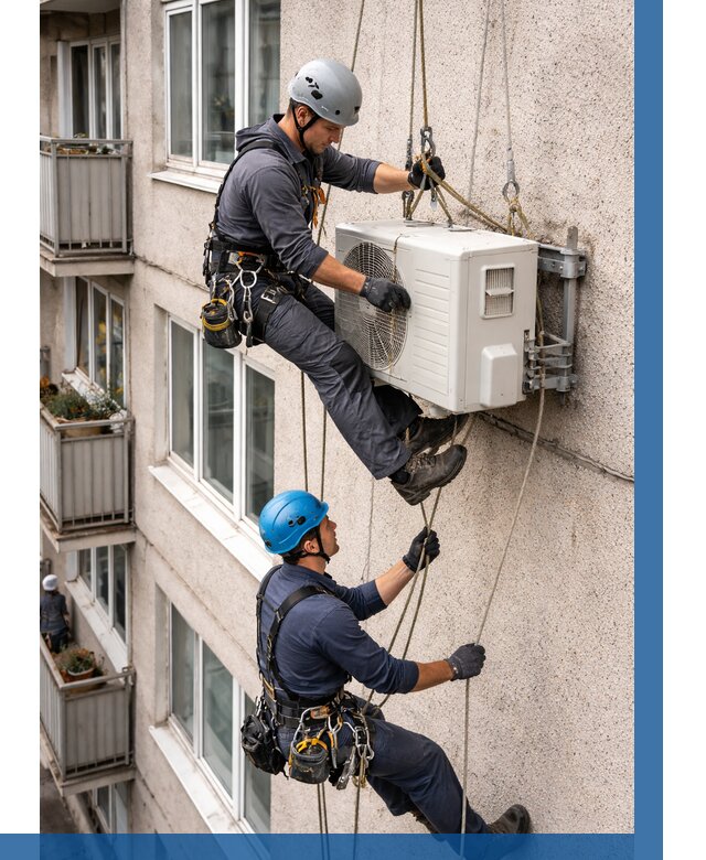 Перенос внешнего блока кондиционера в Медногорске от 9155 р.| ВЫСОТНИК-Мдн