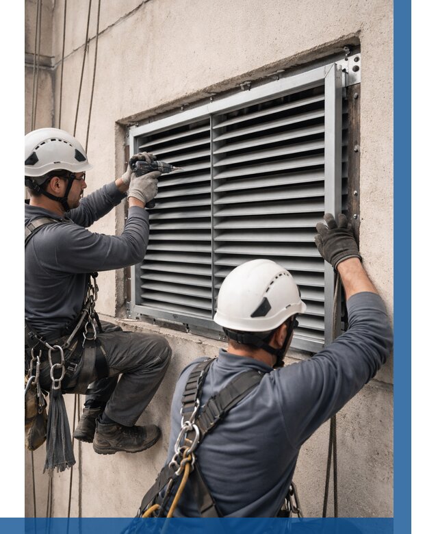 Монтаж вентиляционных решеток в Медногорске от 4577 р. | ВЫСОТНИК-Мдн