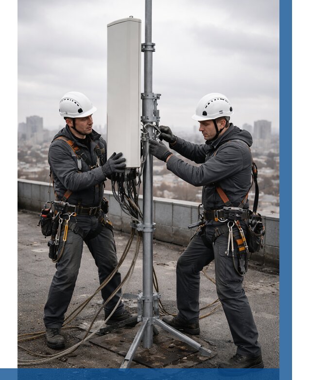 Монтаж антенн связи на крыше в Медногорске от 8646 р. | ВЫСОТНИК-Мдн