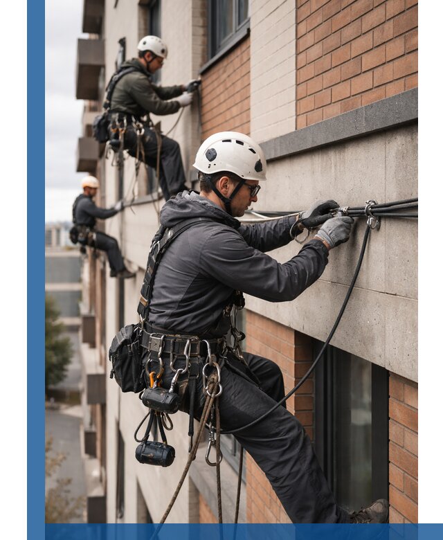 Крепление кабеля на фасаде монтаж и крепеж в Медногорске