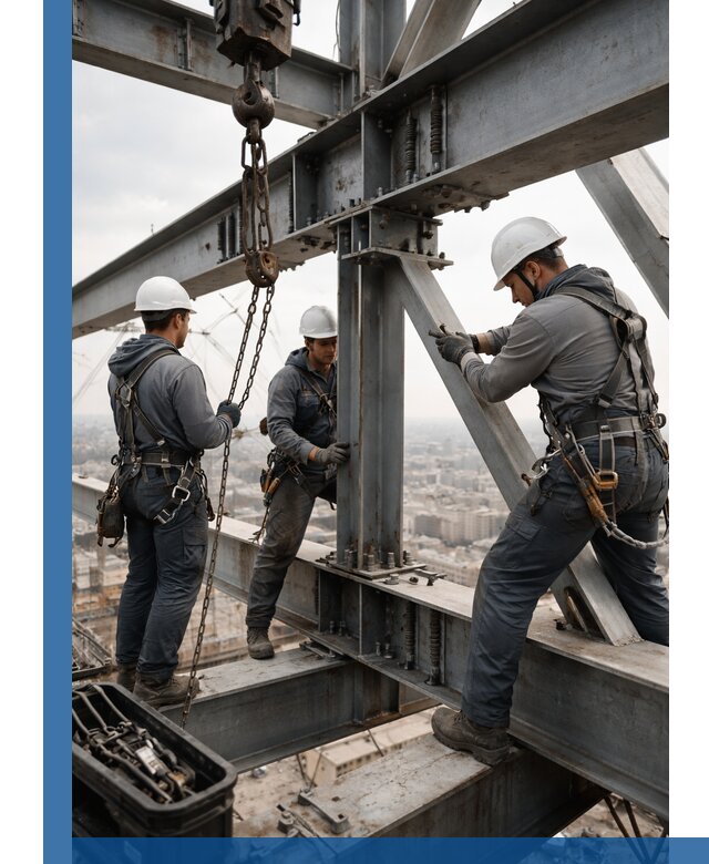 Профессиональный монтаж металлоконструкций на высоте в Медногорске