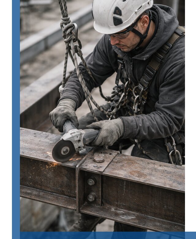 Резка металла на высоте в Медногорске для зданий и конструкций