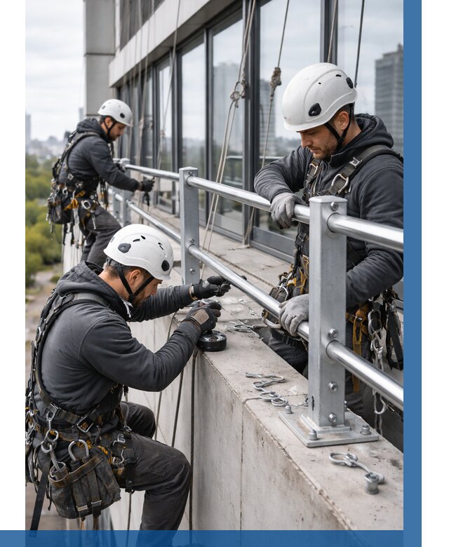 Монтаж ограждений на высоте в Медногорске, от 1221 р. | ВЫСОТНИК-Мдн