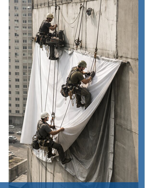 Замена баннерного полотна в Медногорске от 6612 р. | ВЫСОТНИК-Мдн—заказать