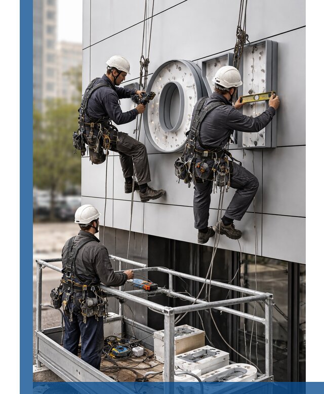 Профессиональный монтаж световых букв в Медногорске под ключ