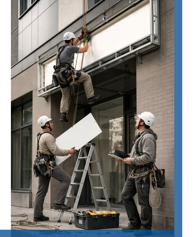 Монтаж светового короба в Медногорске от 6612 р. | ВЫСОТНИК-Мдн