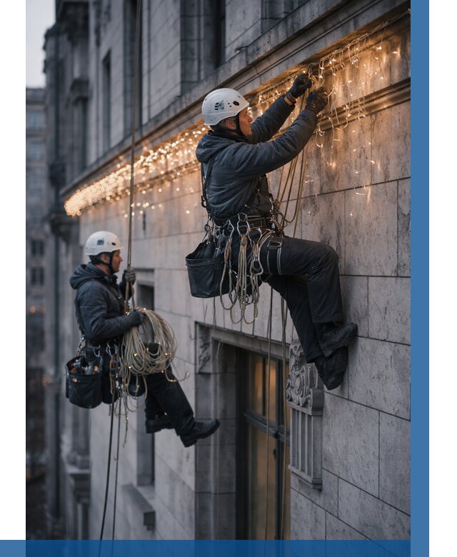 Монтаж новогодней иллюминации в Медногорске от 8646 р. | ВЫСОТНИК-Мдн