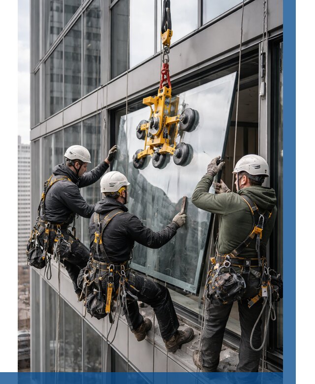 Фасадное остекление зданий под ключ в Медногорске от 10172 р. | ВЫСОТНИК-Мдн