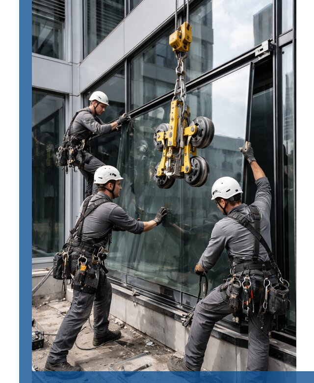 Структурное остекление фасадов в Медногорске монтаж и обслуживание