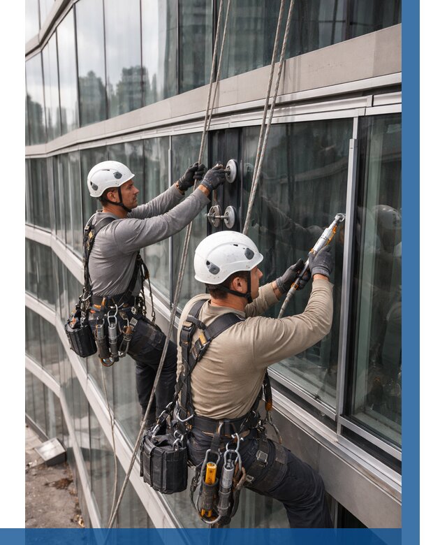 Радиусное остекление фасада в Медногорске от 12206 р. | ВЫСОТНИК-Мдн