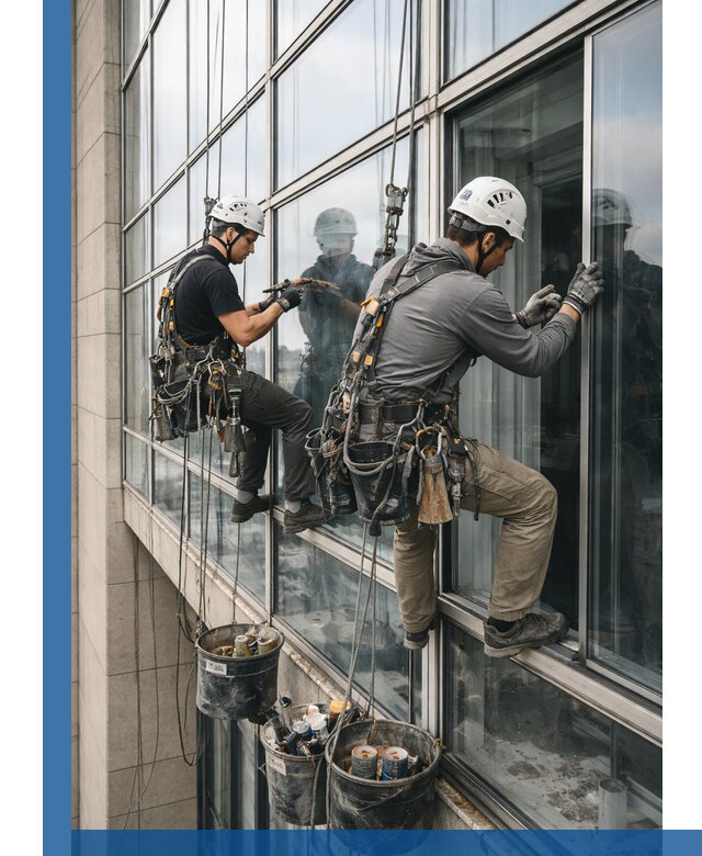 Ремонт витражных конструкций и фасадного остекления в Медногорске