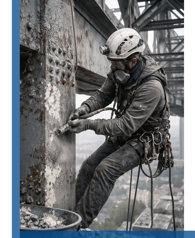 Удаление старой краски с металлических конструкций в Медногорске