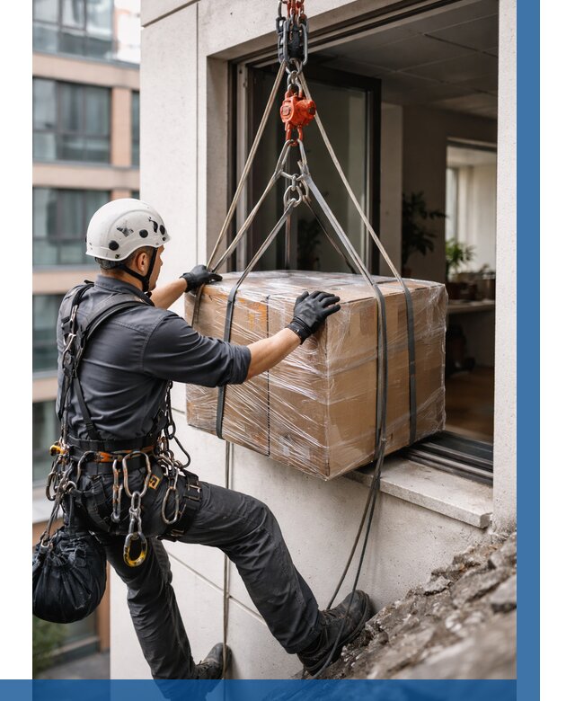 Подъем груза через окно в Медногорске от 4577 р. | ВЫСОТНИК-Мдн