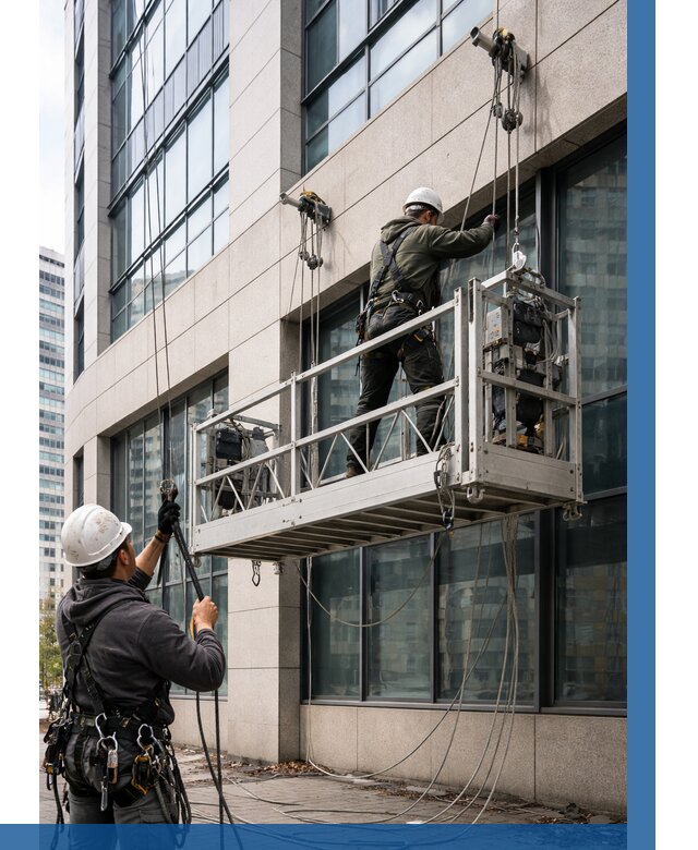 Монтаж и подъем фасадной люльки в Медногорске от 12206 р. | ВЫСОТНИК-Мдн