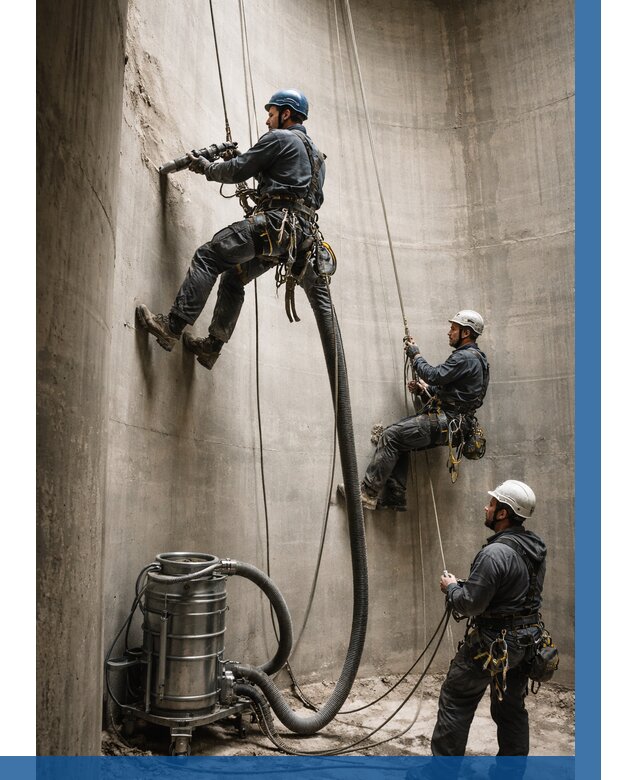 Зачистка силосов в Медногорске от 4577 р. Договор и смета ВЫСОТНИК-Мдн