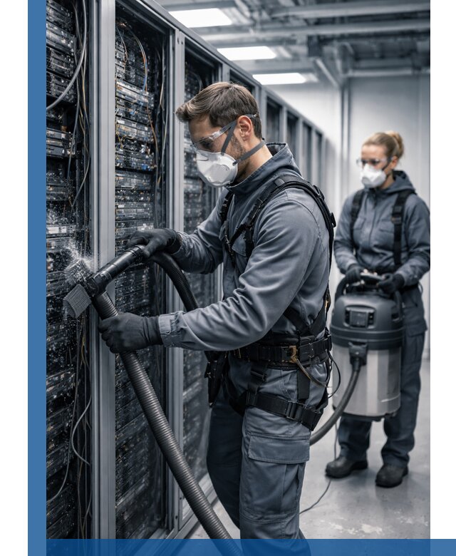 Обеспыливание серверной комнаты в Медногорске, профессиональная очистка